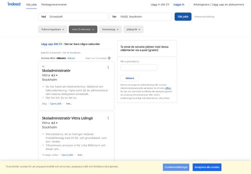 
                            9. Lediga jobb för Schoolsoft i 10430, Stockholm | Indeed.com