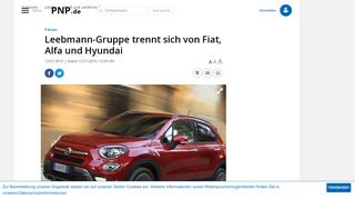
                            9. Leebmann-Gruppe trennt sich von Fiat, Alfa und Hyundai - Pnp