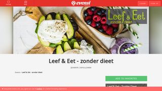 
                            10. Leef & Eet - zonder dieet - Evensi