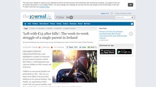 
                            4. 'Left with €15 after bills': The week-to-week struggle of ... - TheJournal.ie