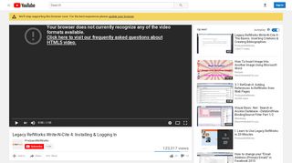 
                            12. Legacy RefWorks Write-N-Cite 4: Installing & Logging In - YouTube