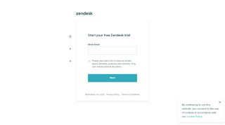 
                            9. Legacy signup | Zendesk