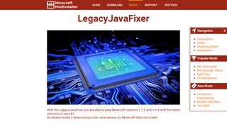 
                            12. LegacyJavaFixer Mod - 1.7.2/1.6.4 | Minecraft Modinstaller