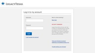 
                            9. LegacyTexas Bank | Login