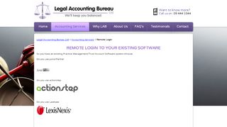 
                            11. Legal Accounting Bureau Ltd :: Remote Login