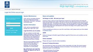 
                            4. Legal Aid Online secure login - Scottish Legal Aid Board