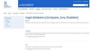 
                            8. Legal databases (Jurisquare, Jura, Stradalex) — Faculty of Economics ...