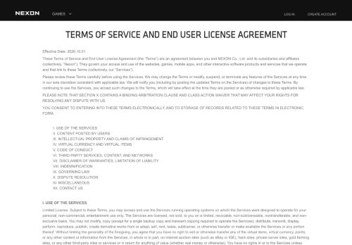 
                            10. Legal Documentation - Nexon