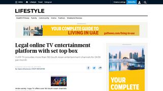 
                            5. Legal online TV entertainment platform with set top box - Gulf News