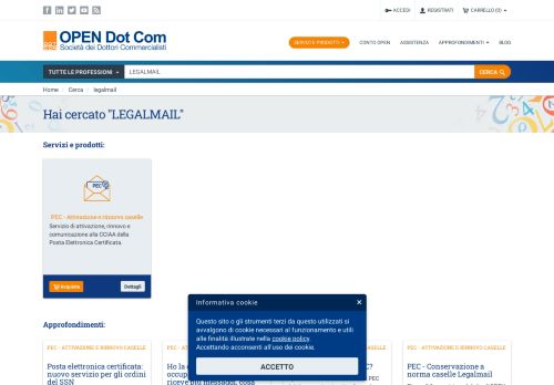 
                            13. legalmail: risultati della ricerca | OPEN Dot Com