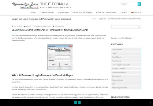 
                            4. Legen Sie Login-Formular mit Passwort in Excel Download - Excel ...