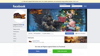 
                            5. Legend Online - Página inicial | Facebook