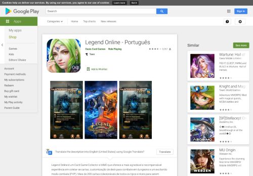 
                            9. Legend Online - Português – Apps no Google Play
