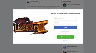 
                            6. Legend Online - Prezados usuários, Para os jogadores que ...