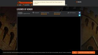 
                            9. Legends of Honor kostenlos spielen | Coolespiele.com