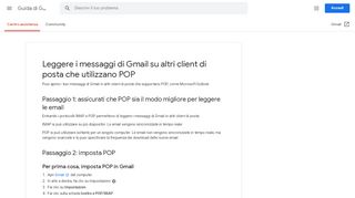 
                            4. Leggere i messaggi di Gmail su altri client di posta che utilizzano POP ...