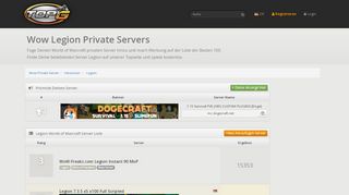 
                            9. Legion - Wow Privater Server | TopG
