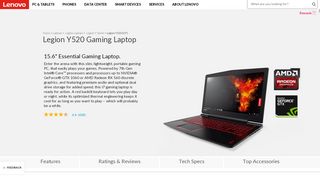 
                            1. Legion Y520 Gaming Laptop |15