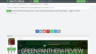 
                            9. LEGIT - Green Panthera Review: Earn Cash Answering Surveys and ...