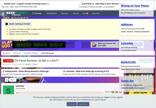 
                            12. LEGIT - JTN Panel Reviews: SCAM or LEGIT? | BeerMoneyForum.com ...
