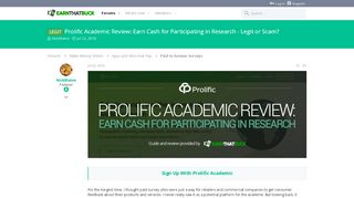 
                            12. LEGIT - Prolific Academic Review: Earn Cash for Participating in ...