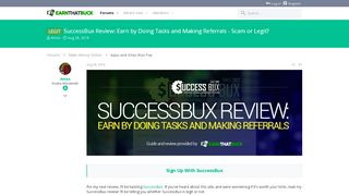 
                            8. LEGIT - SuccessBux Review: Earn by Doing Tasks and Making ...