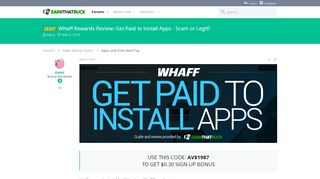 
                            12. LEGIT - Whaff Rewards Review: Get Paid to Install Apps - Scam or ...