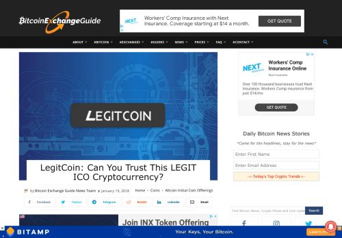 
                            9. LegitCoin Review: Can You Trust This LEGIT ICO ...