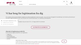 
                            4. Legitimation i PFA - PFA Pension