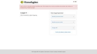 
                            2. Legitimering - Kronofogdens E-tjänster