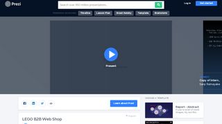 
                            5. LEGO B2B Web Shop by Sanji Ratnayake on Prezi