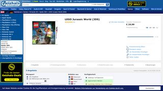 
                            11. LEGO Jurassic World (deutsch) (3DS) ab € 24,99 (2019 ... - Geizhals