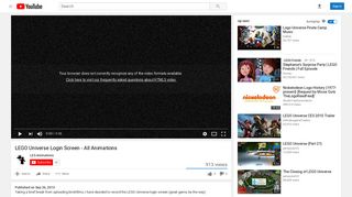 
                            1. LEGO Universe Login Screen - All Animations - YouTube