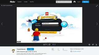 
                            12. LEGO Universe Login screen on 2-6-12 | I found a way to get … | Flickr