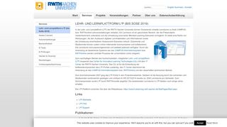 
                            13. Lehr- und Lernplattform L²P - CiL - RWTH Aachen University