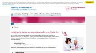 
                            2. Lehre – Institut für Präventivmedizin - Uni Rostock