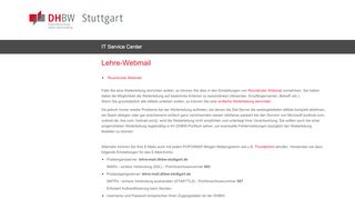 
                            4. Lehre-Webmail - DHBW Stuttgart