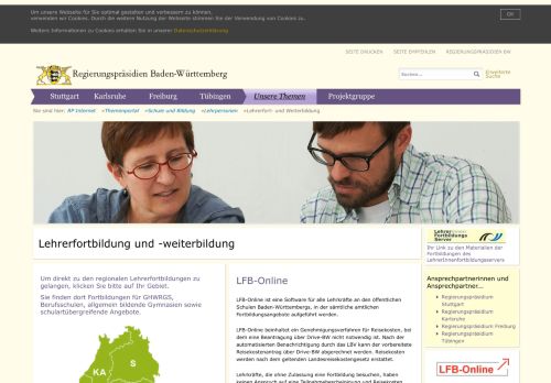 
                            12. Lehrer Fort-und Weiterbildung - Regierungspräsidien BW - Baden ...