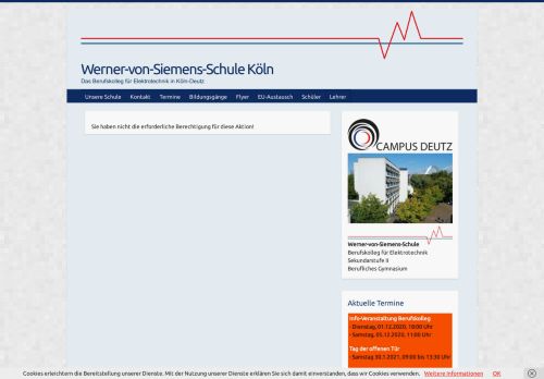 
                            9. Lehrer-Seite - Lehrer Login – Werner-von-Siemens-Schule Köln