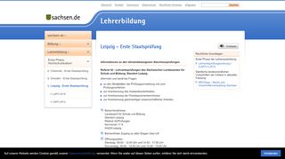 
                            6. Lehrerbildung - Leipzig - Erste Staatsprüfung