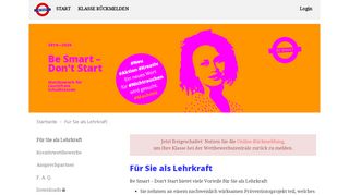 
                            5. Lehrerzimmer | Be Smart – Don't Start 2018/2019