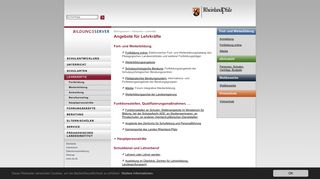 
                            2. Lehrkräfte: Bildungsserver Rheinland-Pfalz