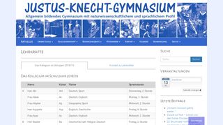 
                            3. Lehrkräfte | Justus-Knecht-Gymnasium Bruchsal