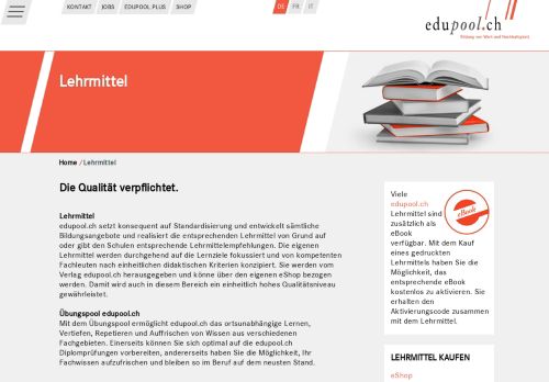 
                            8. Lehrmittel :: DE :: Edupool - Edupool.ch