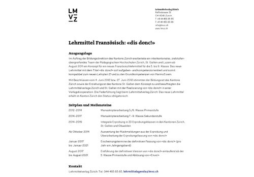 
                            13. Lehrmittelverlag Zürich · Französisch: «dis donc!» - LMVZ