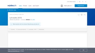 
                            12. Lehrstellen 2019 - Stellenangebot bei Johnson & Johnson - jobs.ch