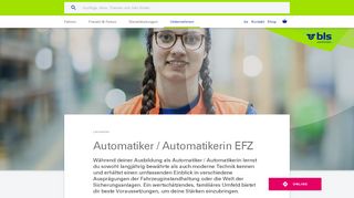 
                            3. Lehrstellen - Automatiker / Automatikerin EFZ - BLS AG