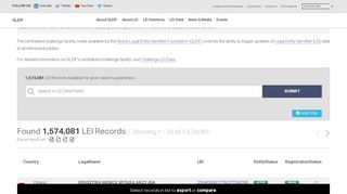 
                            6. LEI Search 1.0 – lei – GLEIF