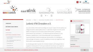 
                            9. Leibniz IFW Dresden: Netzwerk NanoCarbon