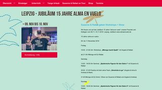 
                            6. Leipzig - Jubiläum 15 Jahre alma en vuelo | Tango tanzen macht schön
